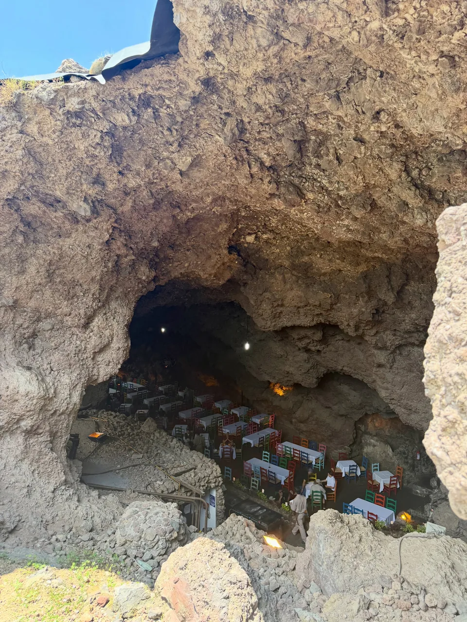 The entrance to the La Gruta restaurant in Teotihuacan